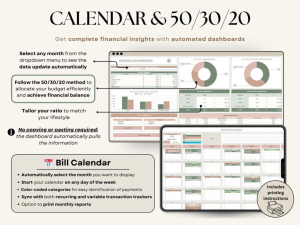 Ultimate Annual Budget Planner Spreadsheet Excel Google Sheets Monthly Budget - Image 2