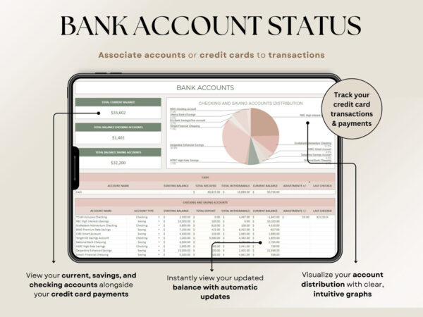 Ultimate Annual Budget Planner Spreadsheet Excel Google Sheets Monthly Budget - Image 5