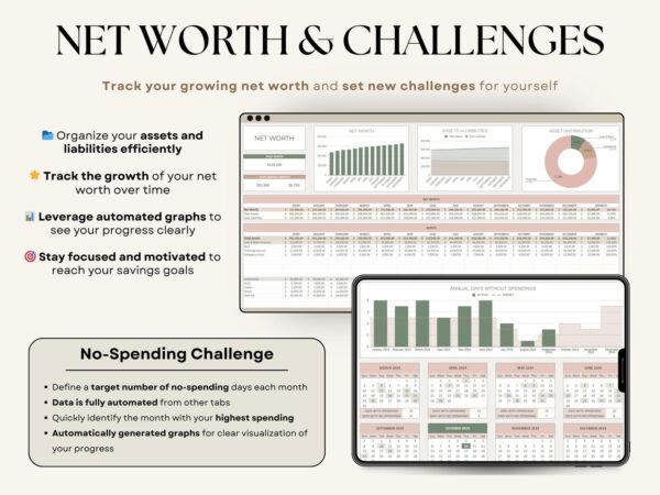 Ultimate Annual Budget Planner Spreadsheet Excel Google Sheets Monthly Budget - Image 9