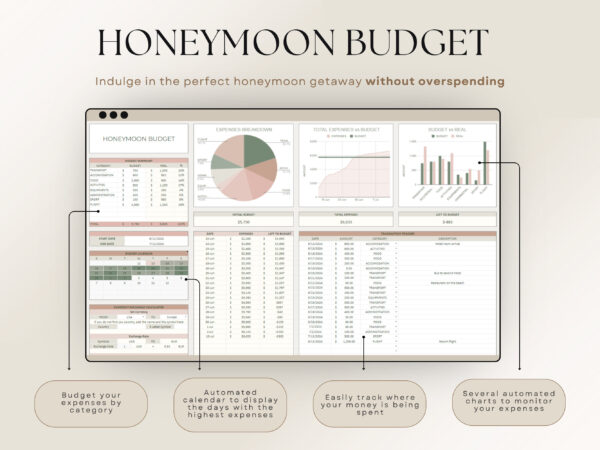 The Ultimate Wedding Planner Spreadsheet Google Sheets & Excel + BONUS - Image 8
