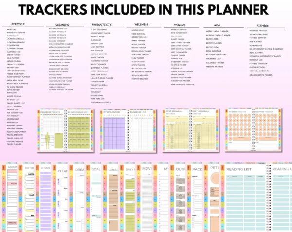 All-in-One Digital Planner 2025, 2026, 2027 – Goodnotes Planner, Apple Google Calendar + Bonus 50+ Templants planners - Image 5