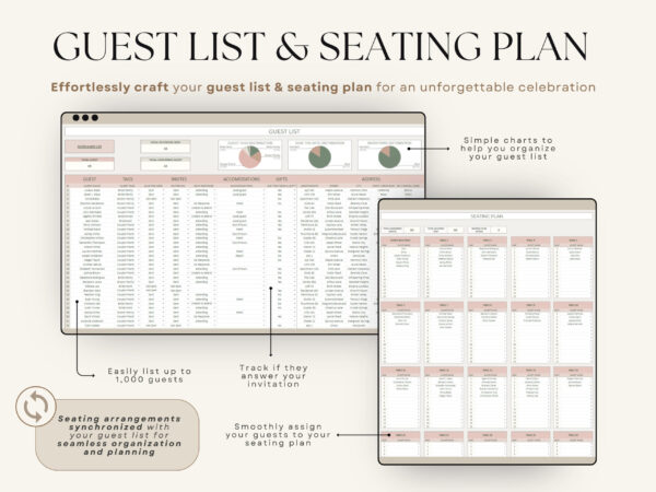 The Ultimate Wedding Planner Spreadsheet Google Sheets - Image 2