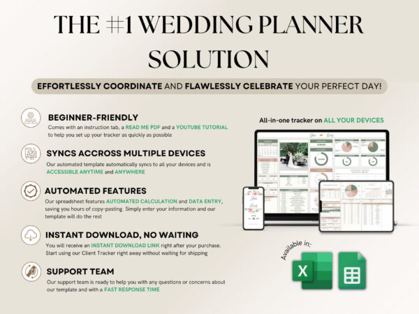 The Ultimate Wedding Planner Spreadsheet Google Sheets - Image 7
